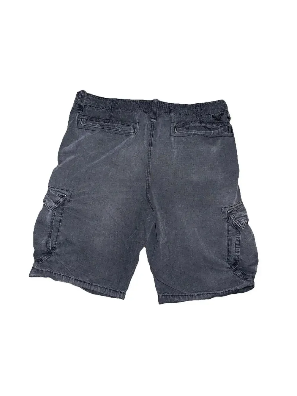 American Eagle Cargo Shorts Men’s 36 Navy Blue Y2K faded 10' inseam